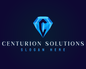 Premium Crystal Diamond logo design