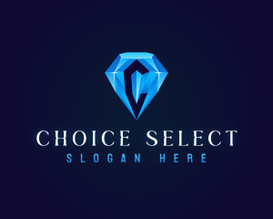 Premium Crystal Diamond logo design