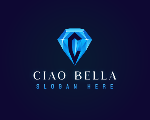 Premium Crystal Diamond logo design