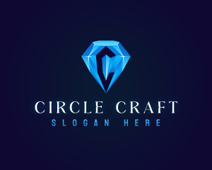 Premium Crystal Diamond logo design