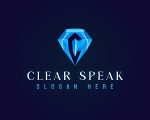 Premium Crystal Diamond logo design