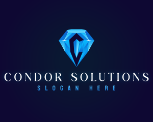 Premium Crystal Diamond logo design