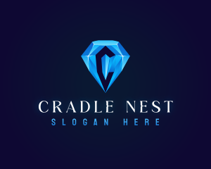 Premium Crystal Diamond logo design