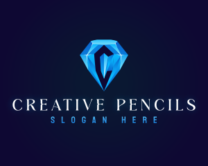 Premium Crystal Diamond logo design