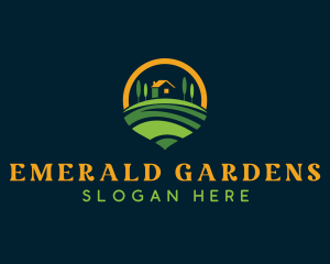 Farm Lawn Landscaping logo design