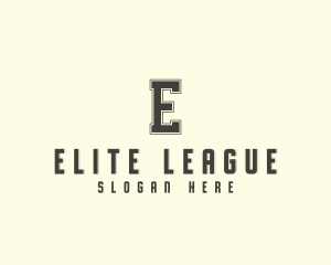 League - League Sports Varsity logo design