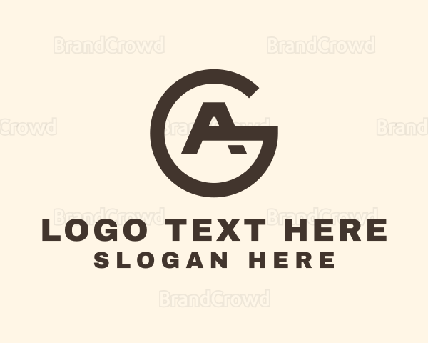 Simple Generic Letter GA Business Logo