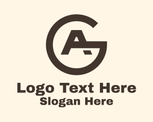 A - Minimalist Letter A & G logo design