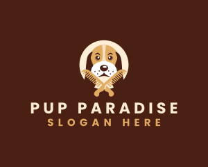 Dog Animal Groom logo design