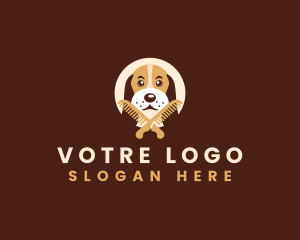 Dog Animal Groom logo design