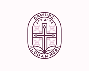 Bible - Parish Fellowship Cross logo design