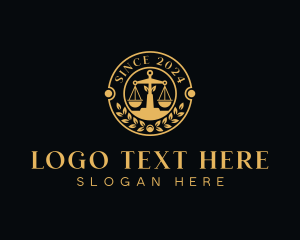 Attorney Law Notary logo design