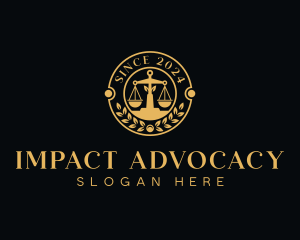 Advocacy - Attorney Law Notary logo design