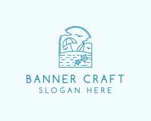 Vacation Beach Resort logo design