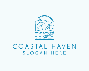 Vacation Beach Resort logo design