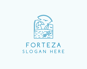 Vacation Beach Resort logo design