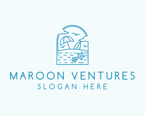 Vacation Beach Resort logo design