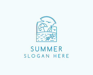 Vacation Beach Resort logo design