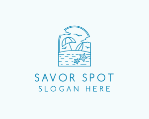 Vacation Beach Resort logo design