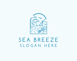 Vacation Beach Resort logo design