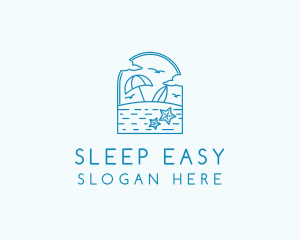 Vacation Beach Resort logo design