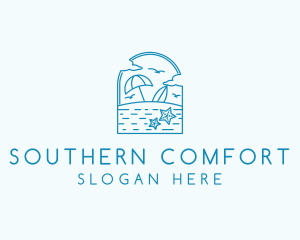 Vacation Beach Resort logo design