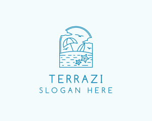 Vacation Beach Resort logo design