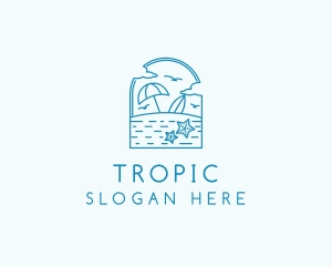 Vacation Beach Resort logo design