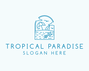 Hawaii - Vacation Beach Resort logo design