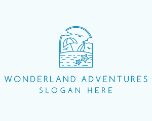 Vacation Beach Resort logo design