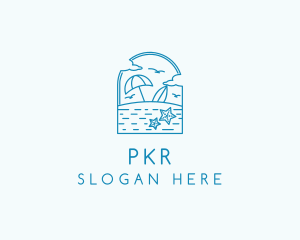 Vacation Beach Resort logo design