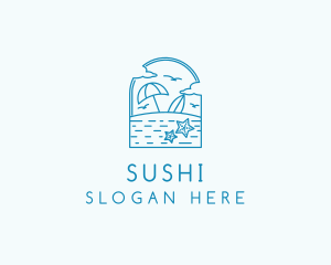 Vacation Beach Resort logo design