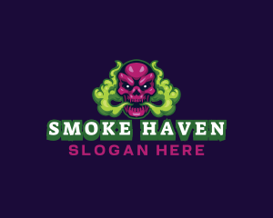 Tobacco - Skull Smoke Gaming logo design