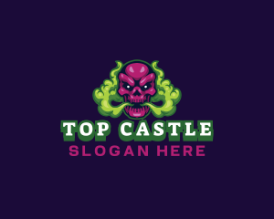 Vape - Skull Smoke Gaming logo design