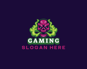 Skull Smoke Gaming logo design