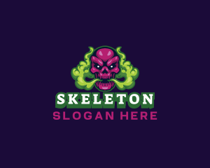 Skull Smoke Gaming logo design
