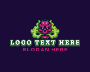 Legend - Skull Smoke Gaming logo design