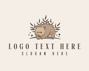 Bandicoot - Wildlife Wombat Zoo logo design