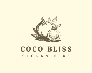 Coconut - Coconut Juice Drink logo design