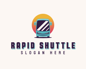 Shuttle - Bus Transport Vehicle logo design