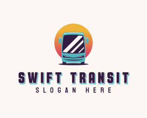 Transit - Bus Transport Vehicle logo design