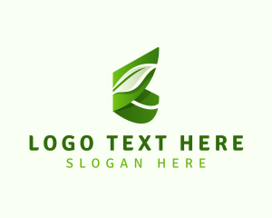Green Crown - Natural Organic Leaf logo design