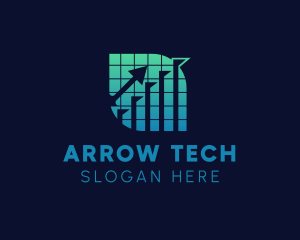 Arrow - Gradient Stock Market Arrow logo design