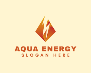 Power Energy Lightning logo design