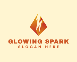 Power Energy Lightning logo design