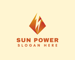 Power Energy Lightning logo design