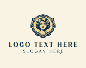 Woman - Floral Beauty Skincare logo design