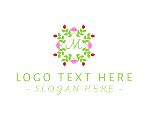 Flora - Beauty Floral Wreath logo design