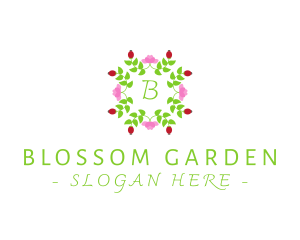 Flora - Beauty Floral Wreath logo design