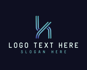 Programming - Cyber Technology Letter K logo design